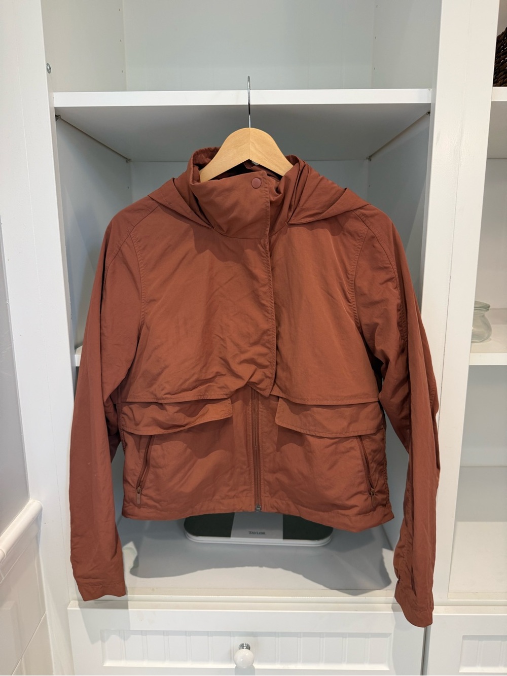 lululemon athletica Rust Hooded Utility Jacket